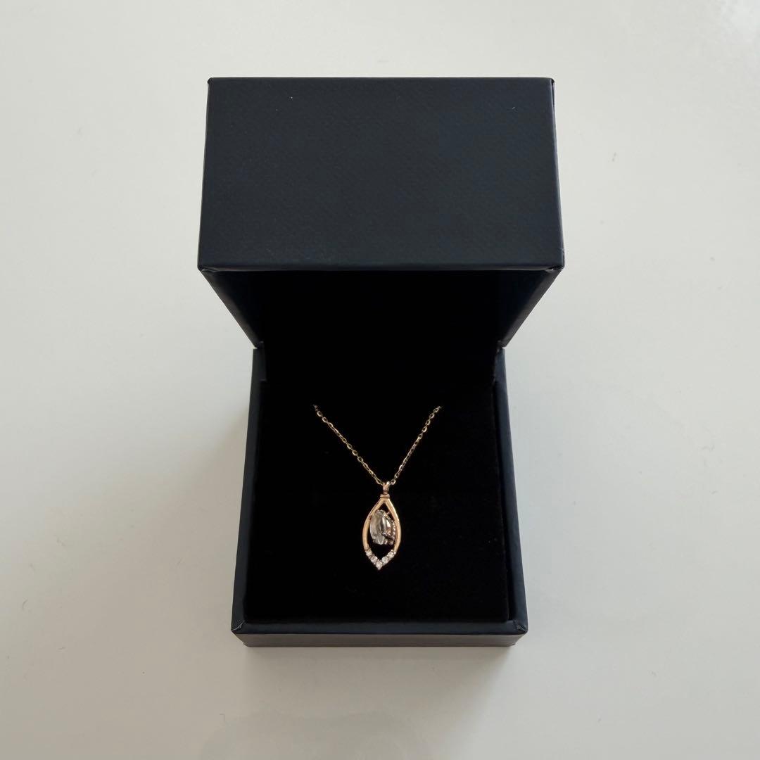 【新品未使用】 festaria k10YG トパーズネックレス ネックレス