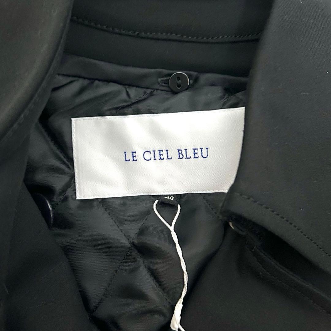 新品未使用タグ付き　ルシェルブルー　ダブルトレンチコート　黒　ライナー付き　40