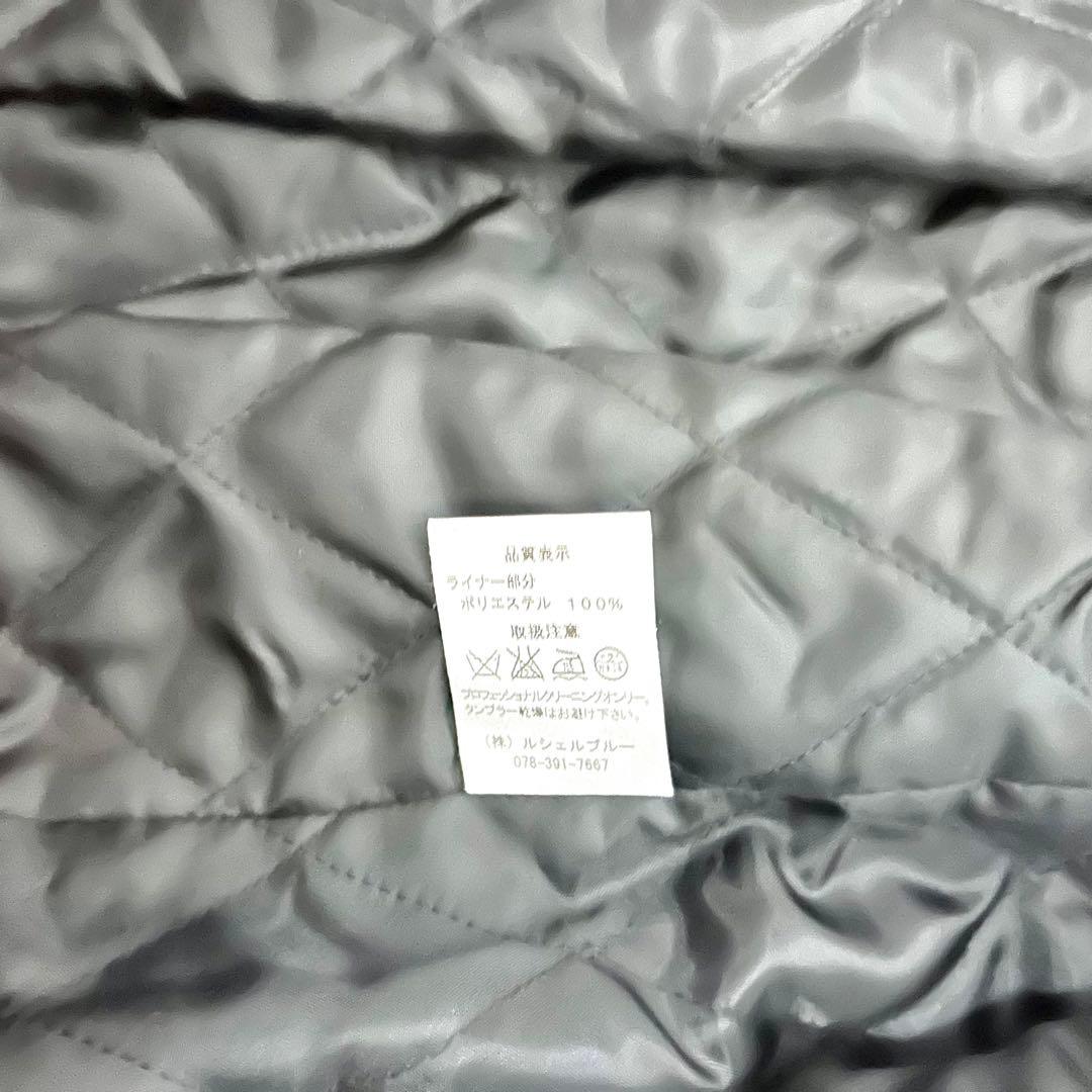 新品未使用タグ付き　ルシェルブルー　ダブルトレンチコート　黒　ライナー付き　40