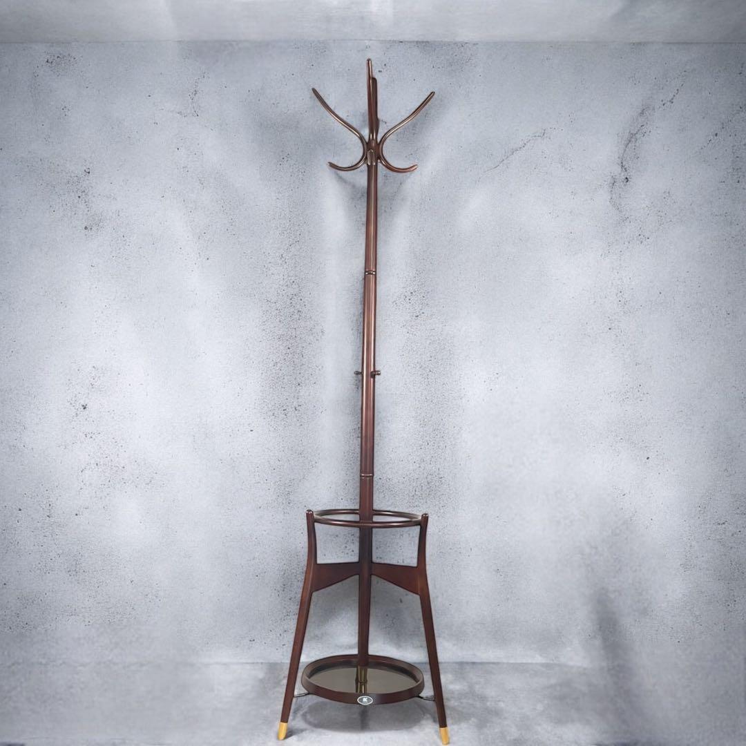 HR497 秋田木工 コートスタンドNo.47 ブナ材 コートハンガー 曲げ木