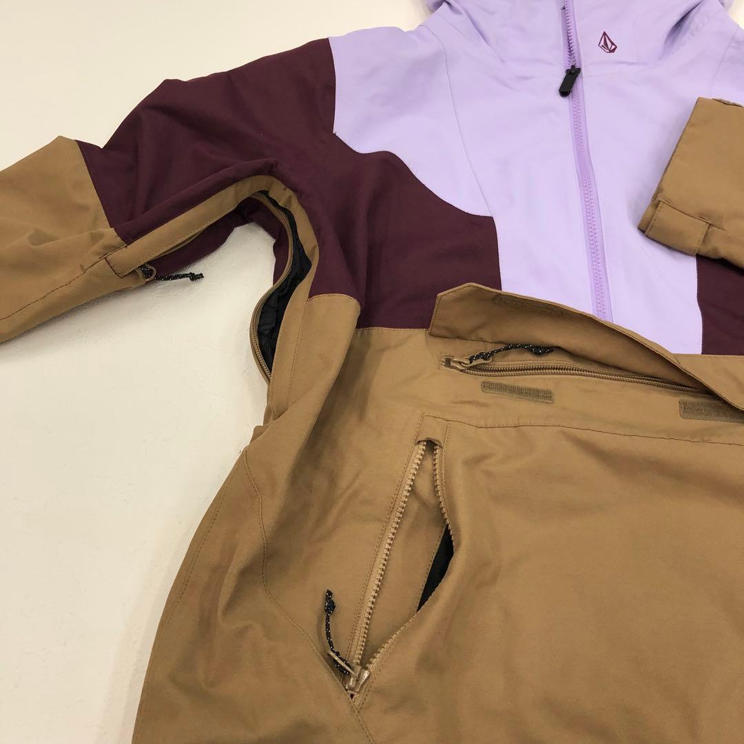 1522 極美品　ボルコム　スノボウェア　マルチカラー　アノラックパーカー　M