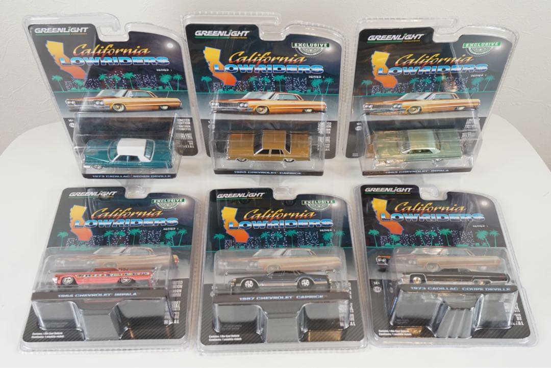 GREENLIGHT California Lowriders 6台セット