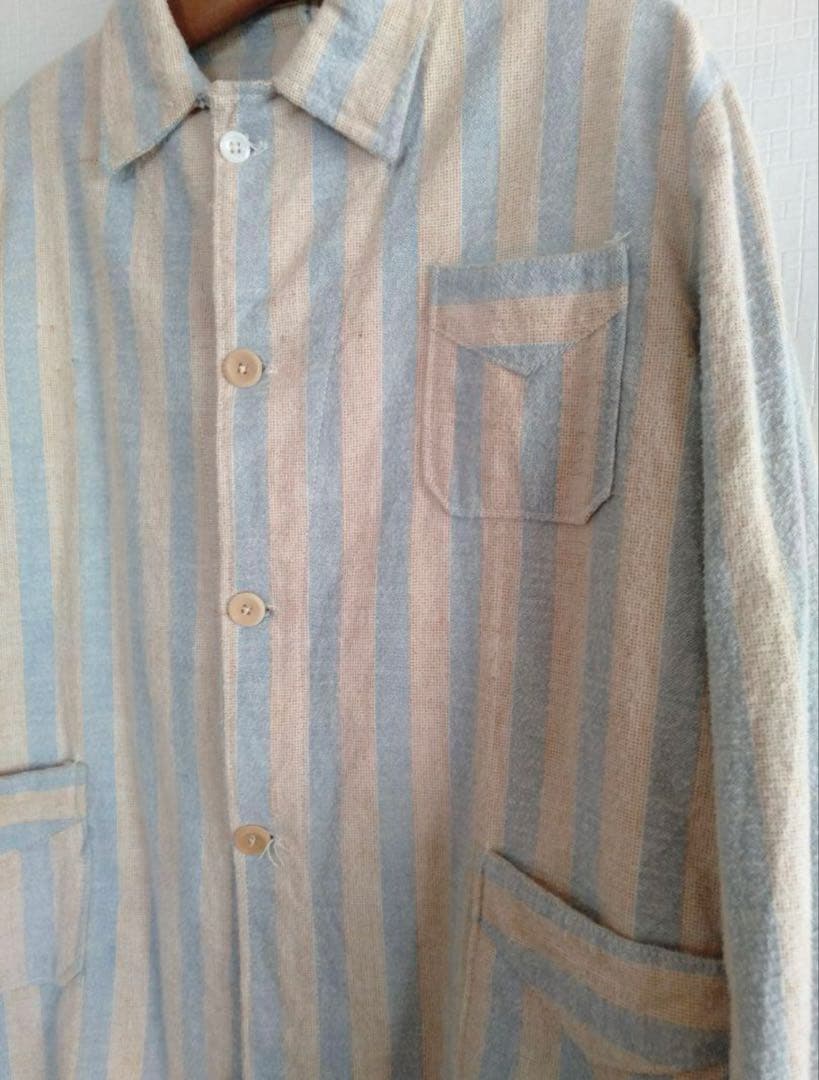 30年代 フレンチ スリーピングジャケット ヴィンテージ ユーロワーク