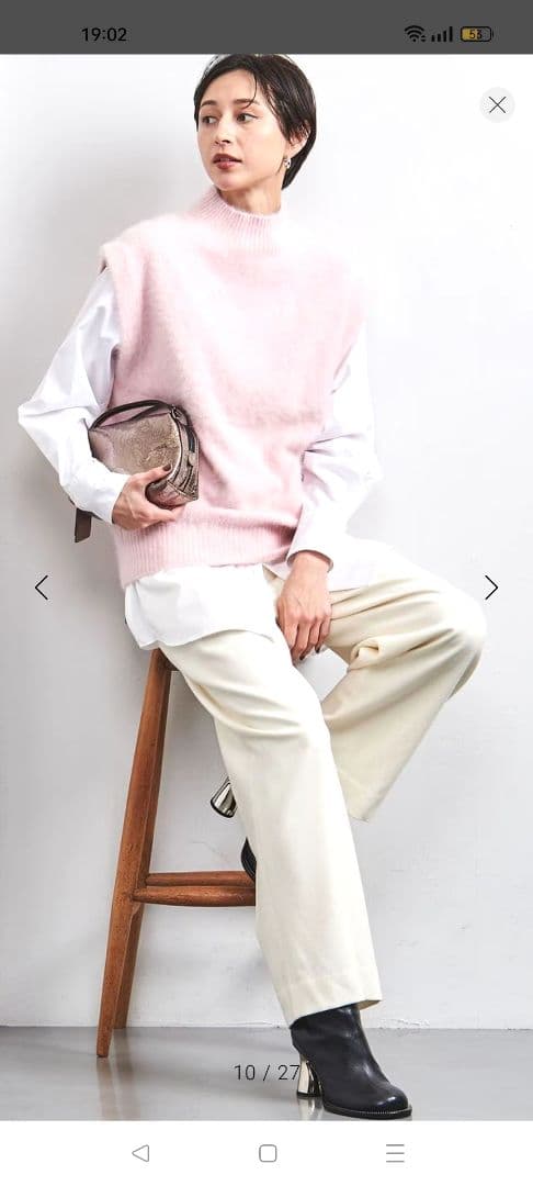 ユナイテッドアローズ　フォックスカシミヤ ニットベスト