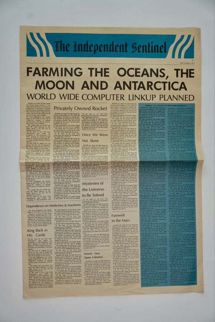 Ｙ*Ｏ様 ブレードランナー 新聞　レプリカ