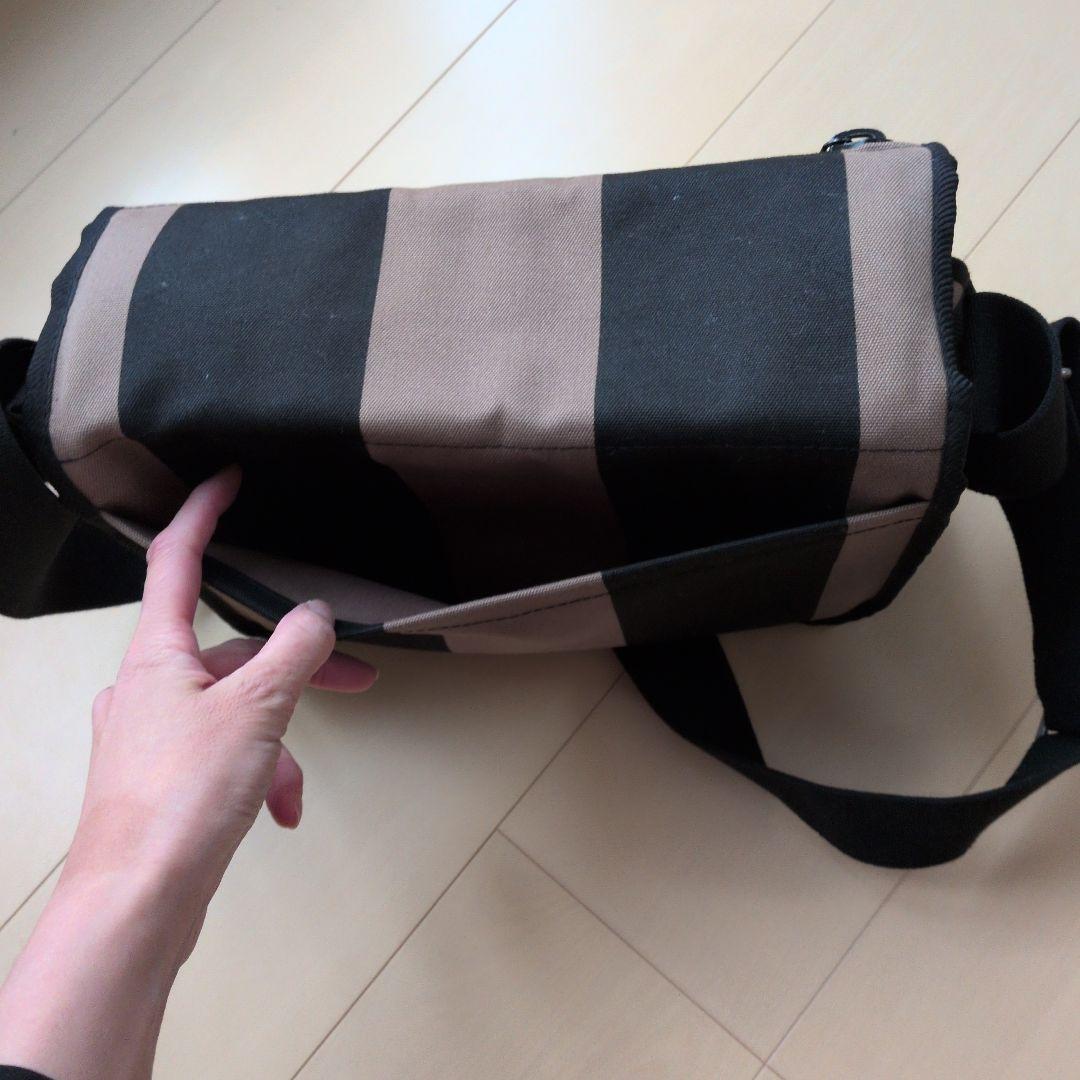 marimekko ショルダー　バッグ ストライプ　マリメッコ　メッセンジャー