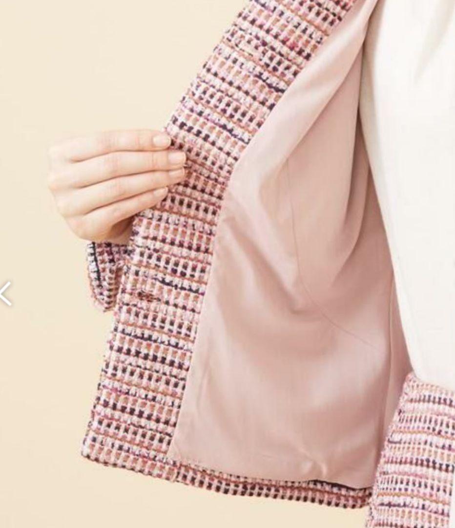 Sybilla ニーブツイードノーカラージャケット