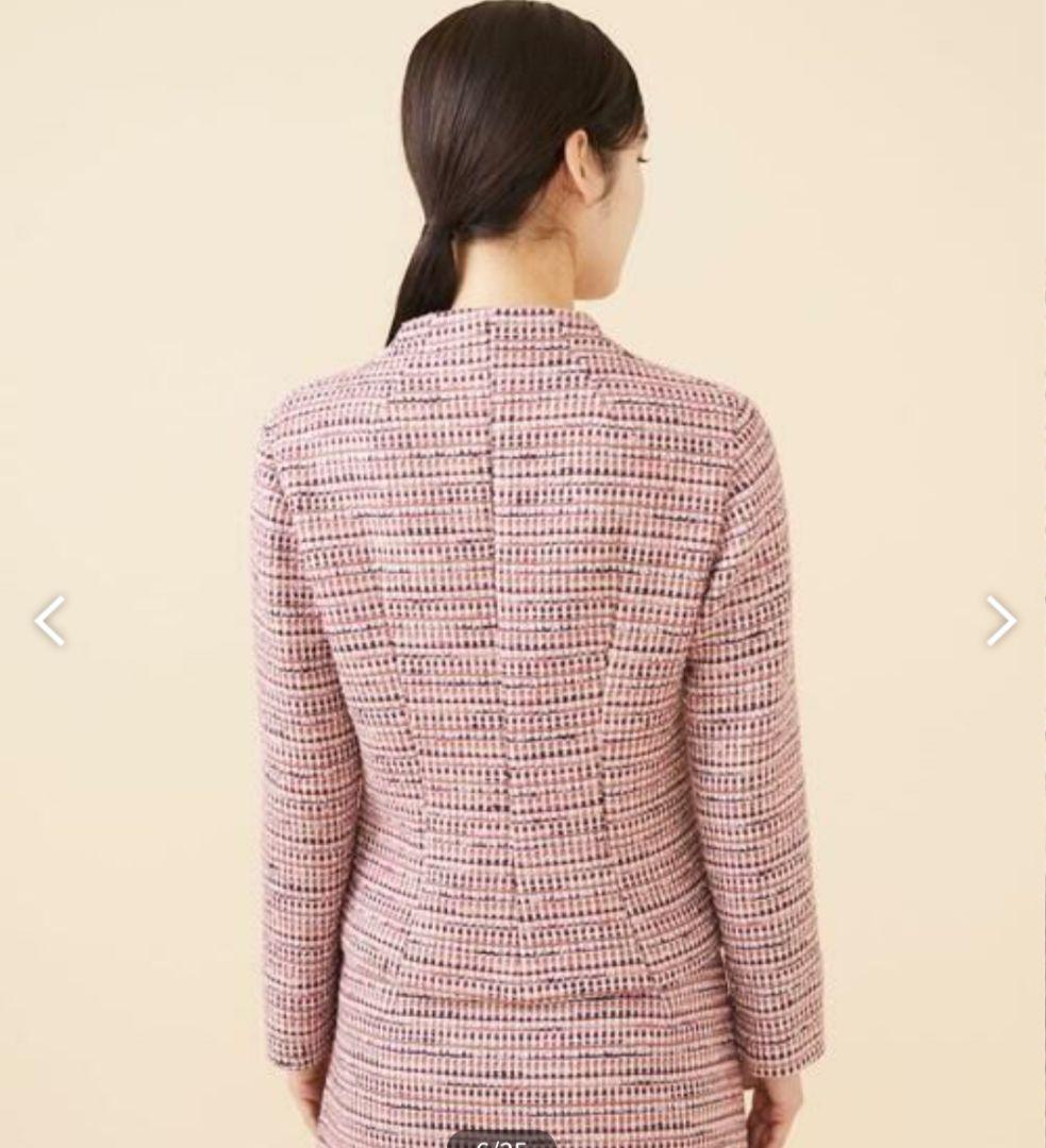 Sybilla ニーブツイードノーカラージャケット