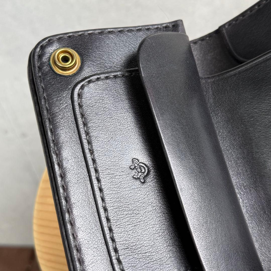 Gold Kid ゴールドキッド レザー 牛革 財布 黒 新品 未使用