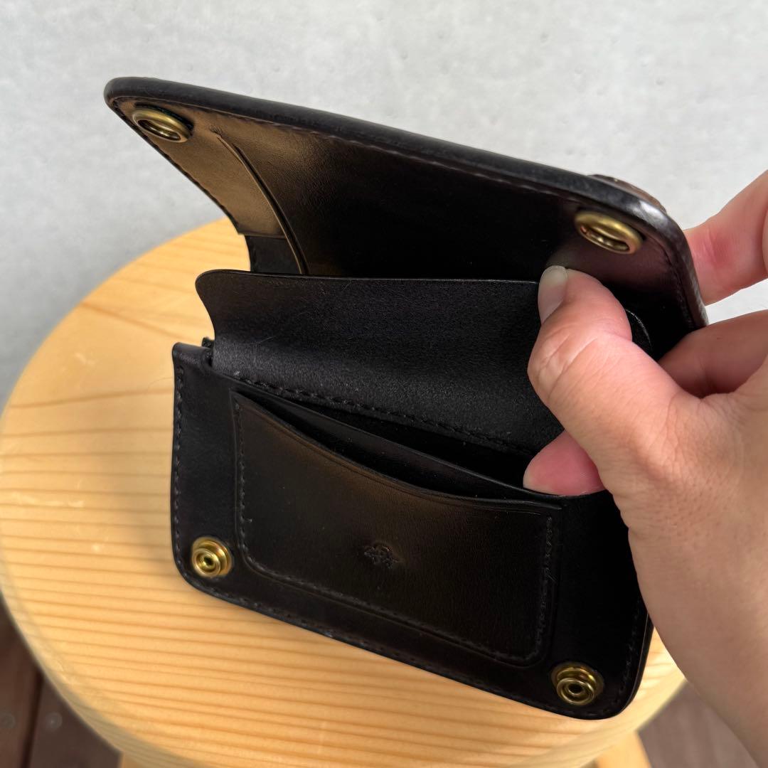 Gold Kid ゴールドキッド レザー 牛革 財布 黒 新品 未使用