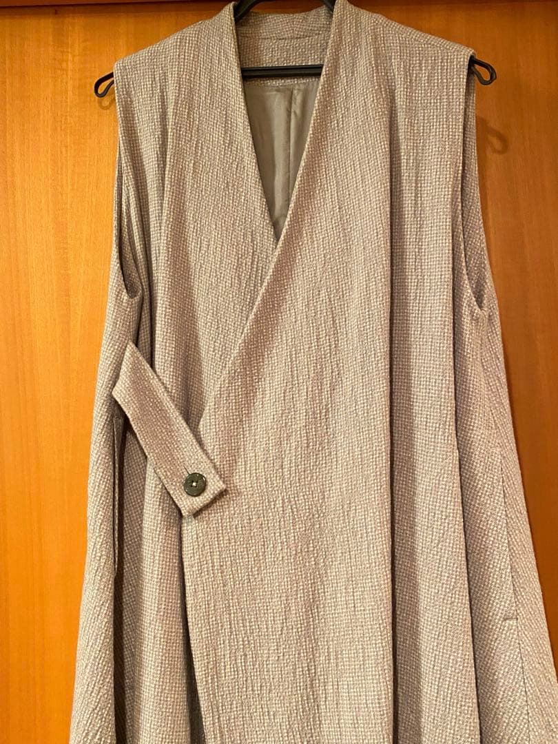 ババグーリ　ウールリネンロングジレ　ヨーガンレール