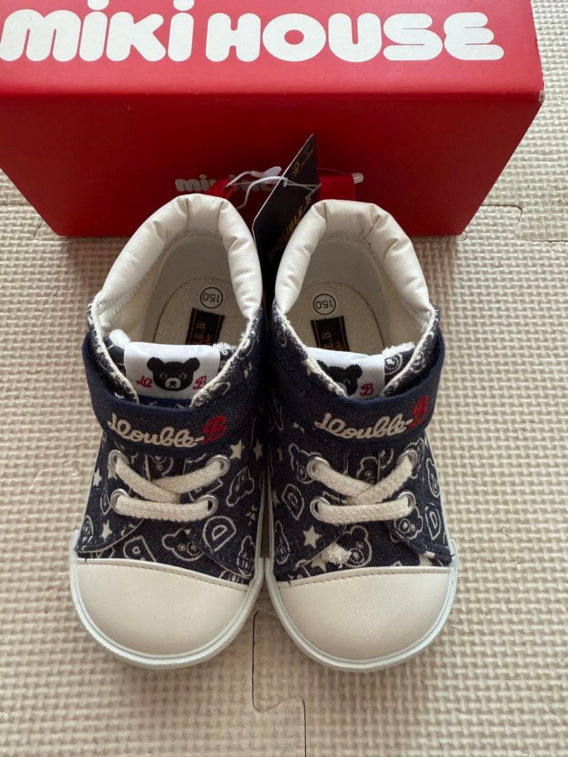新品　日本製　ミキハウス　スニーカー　15
