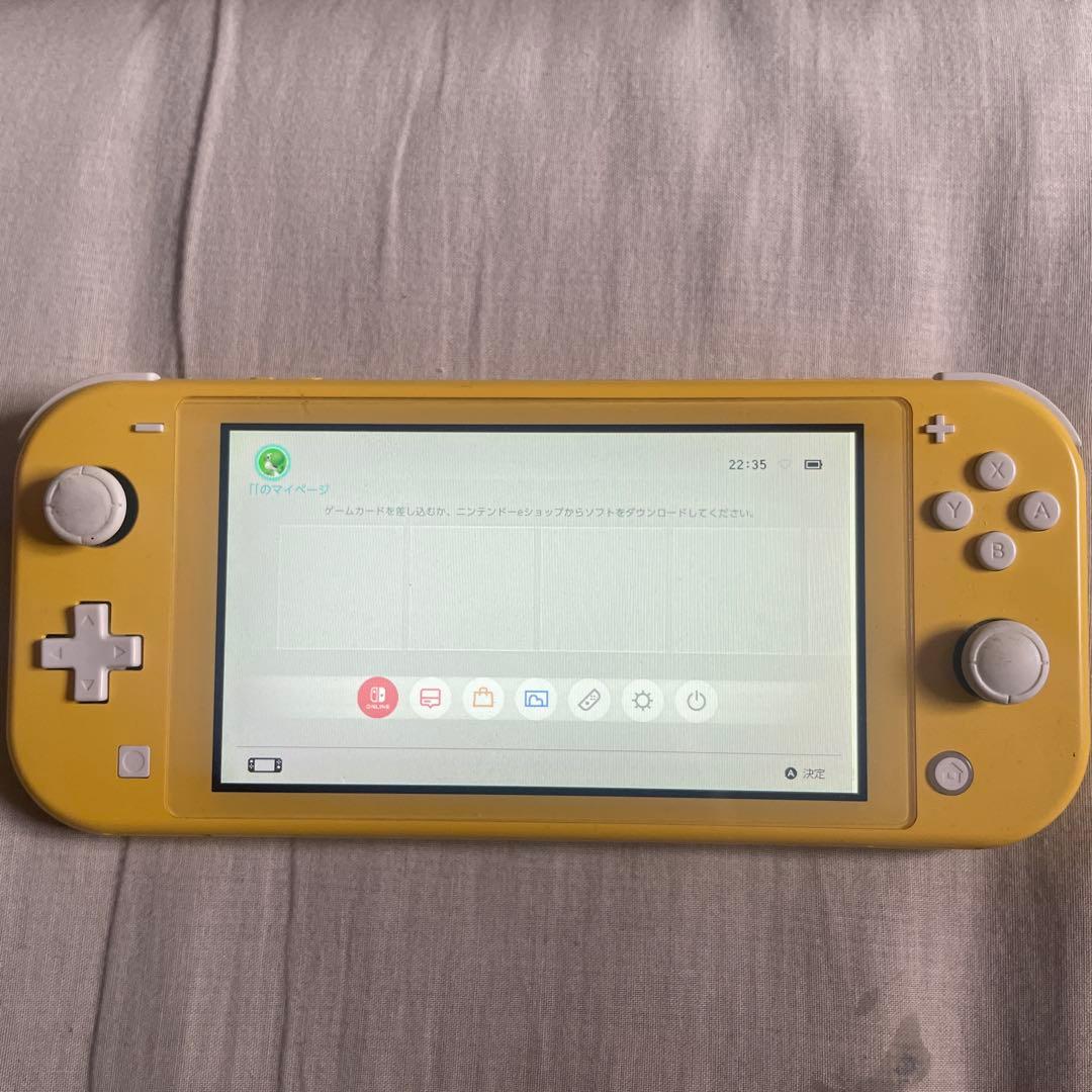 ニンテンドースイッチライトジャンク品です。