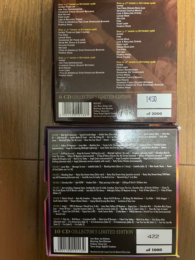 jimi hendrix cd box 2枚　セット　鬼レア　美品
