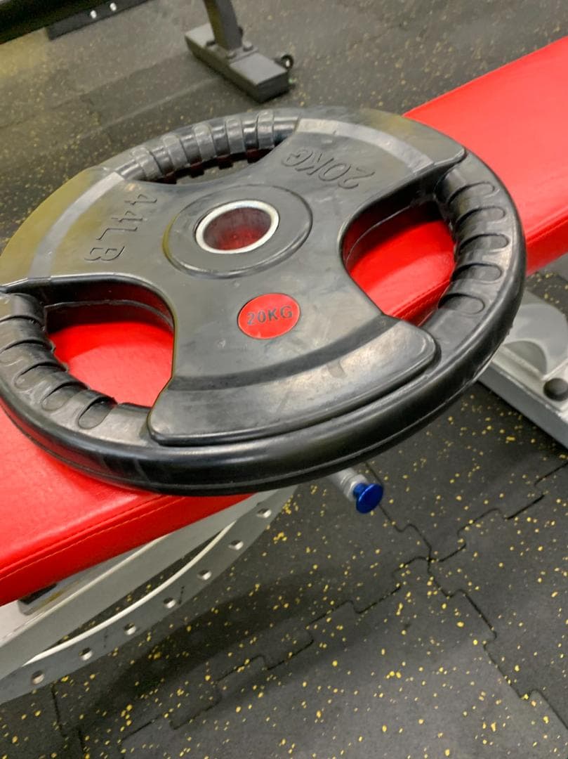 50mm 3グリップラバープレート　２０㎏４枚【新品、未使用】