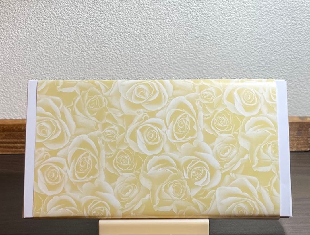 【皇居限定品】菊の御紋入り 長財布 ゴールドと純金箔入り あぶらとり紙付き 牛革