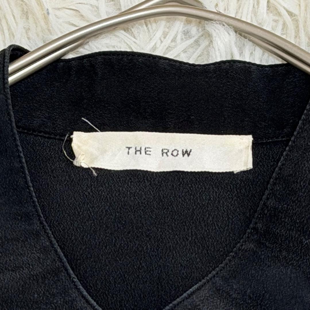 16255✨ザ ロウ シルクノースリーブ チュニック 黒 ブラック M