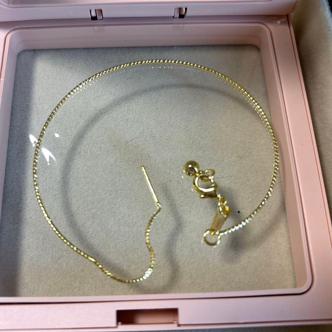 ピン針　ネックレス 天然石の玉が入る！合金 1本