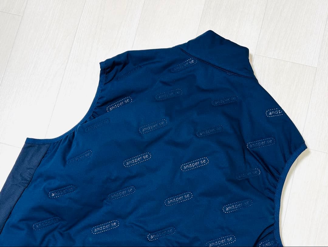 新品◆ アンパスィ ◆ 冬用中綿メンズベスト ◆Mサイズ◆ and per se