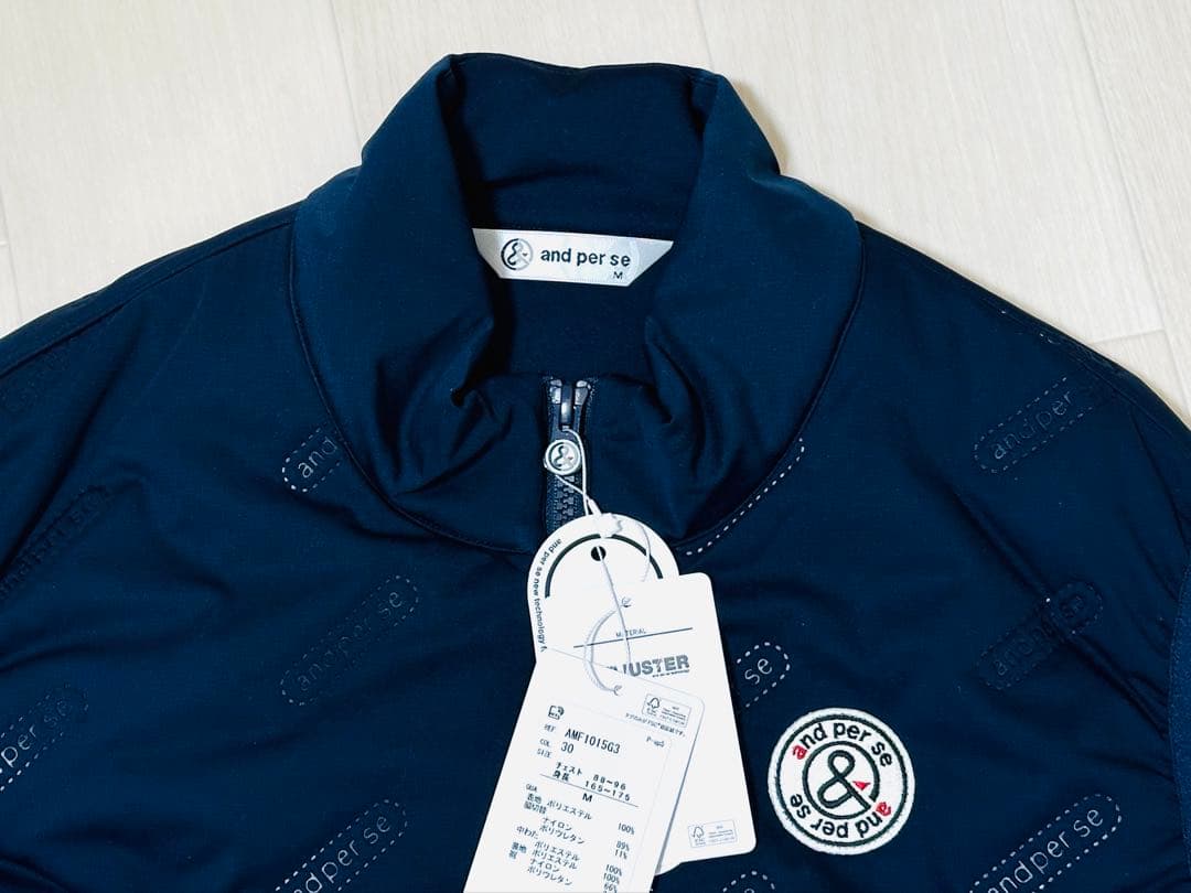 新品◆ アンパスィ ◆ 冬用中綿メンズベスト ◆Mサイズ◆ and per se