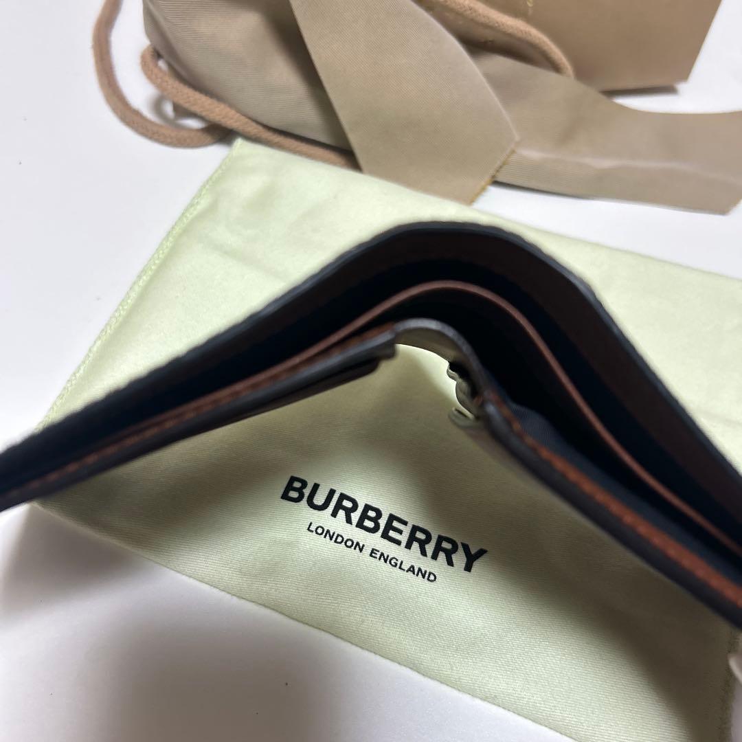 「バロン」BURBERRY 二つ折り財布 モノグラム