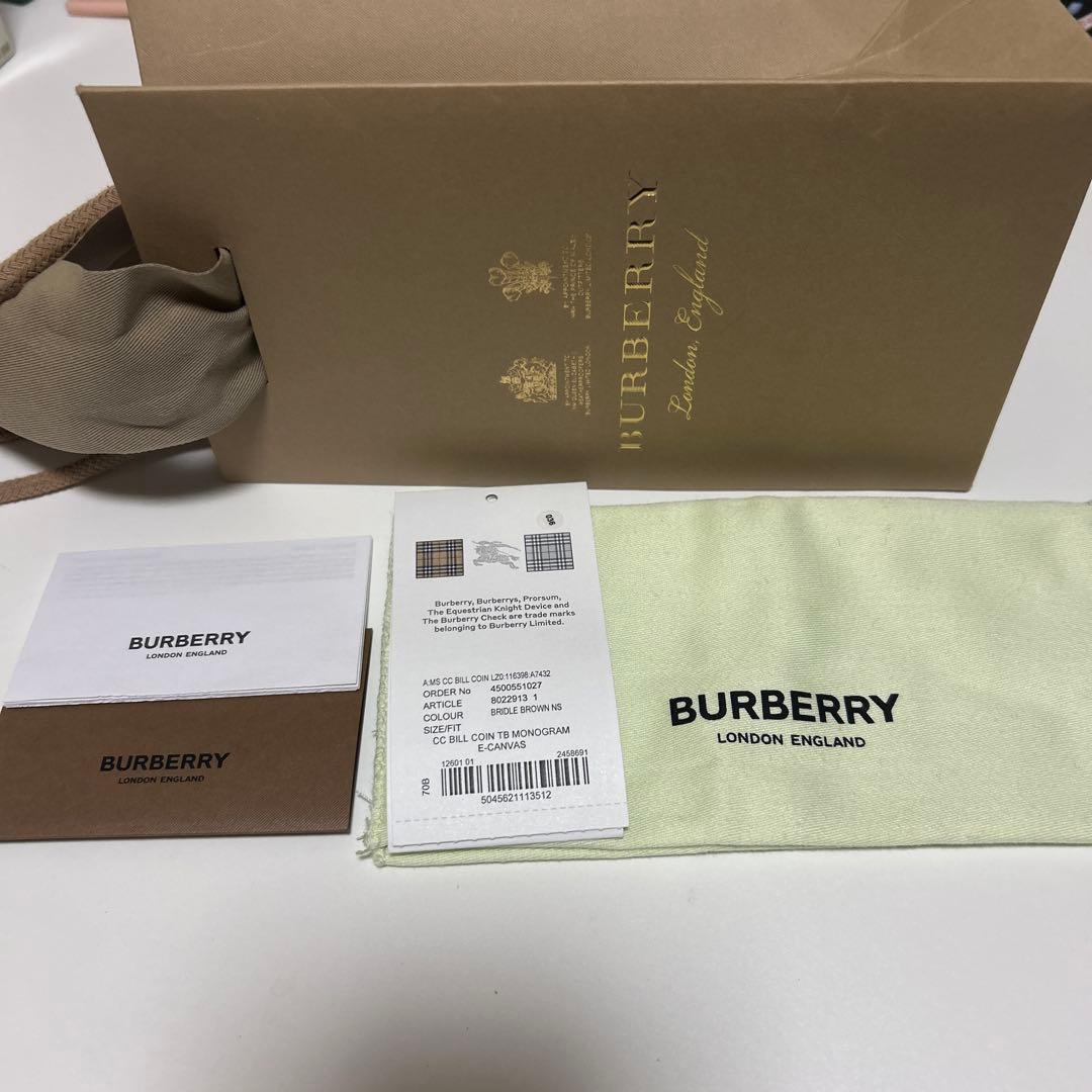 「バロン」BURBERRY 二つ折り財布 モノグラム