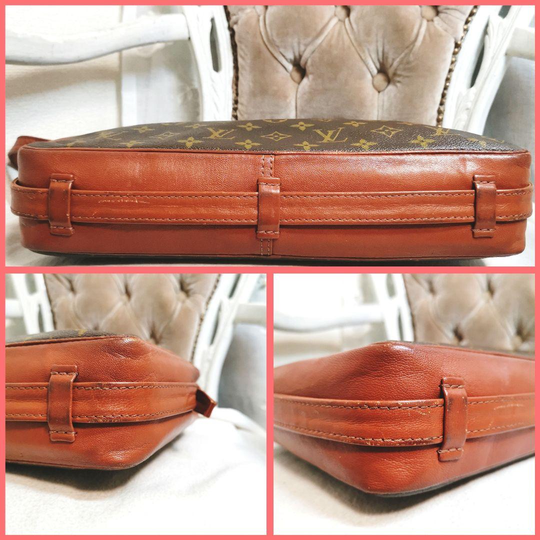 【美品】ルイヴィトンモノグラム斜めがけショルダーバッグサックバンドリエール35