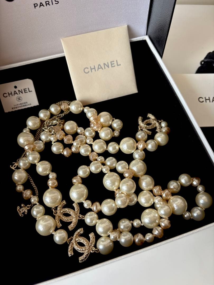 CHANEL◼️ロングネックレス◼️パール
