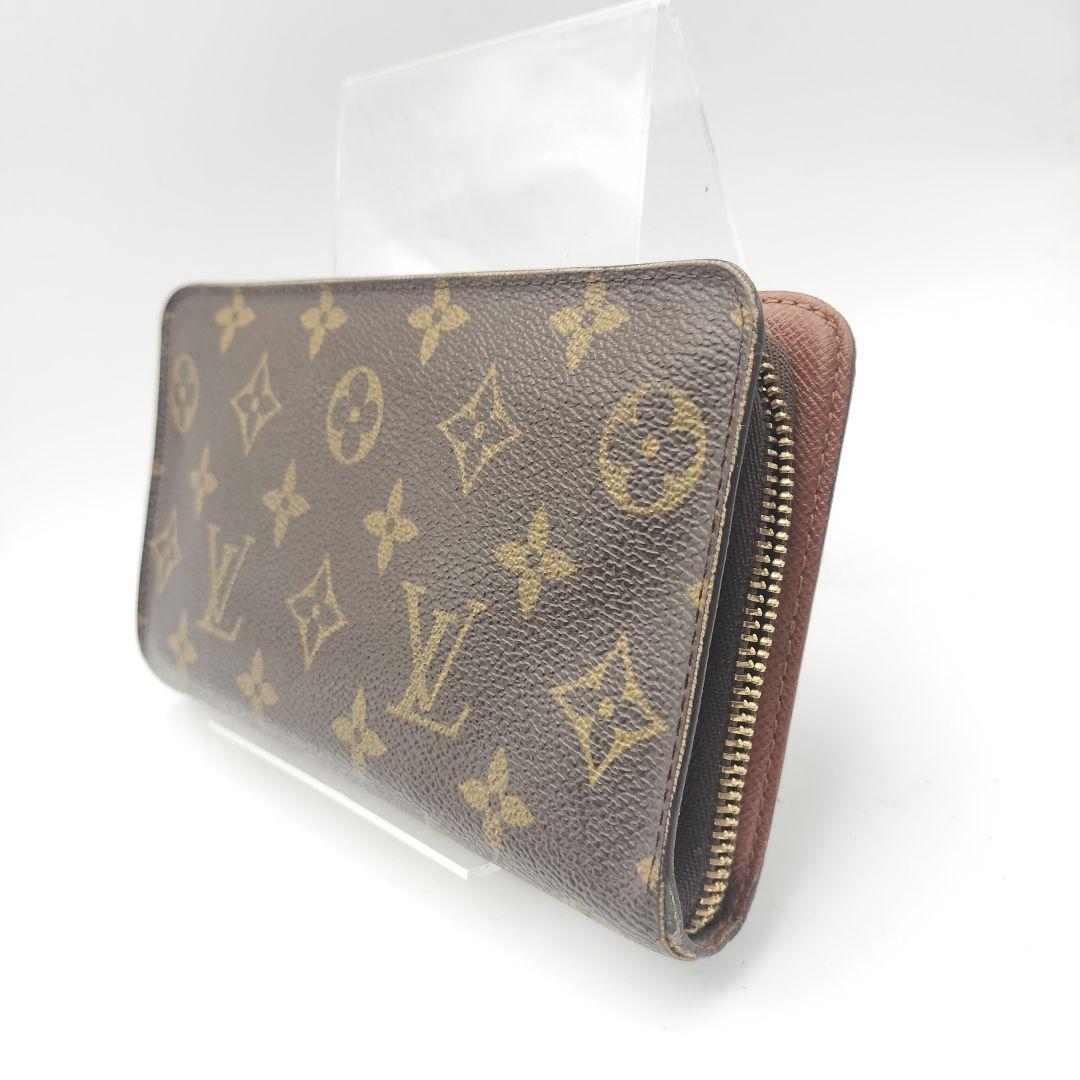 ルイヴィトン　長財布　財布　ポルトモネジップ　モノグラム　ブラウン