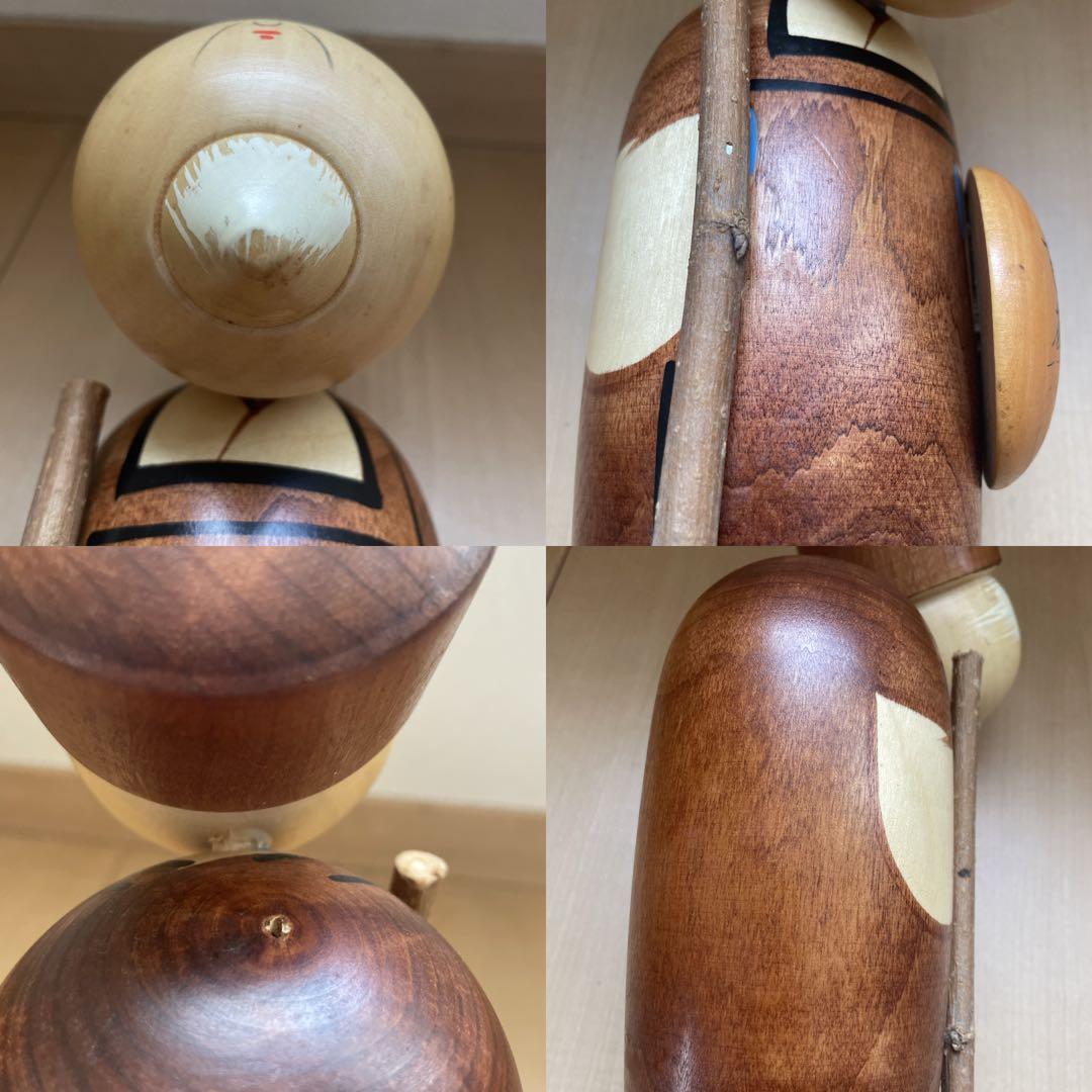 宮下はじめ作　こけし4体　札あり　芭蕉