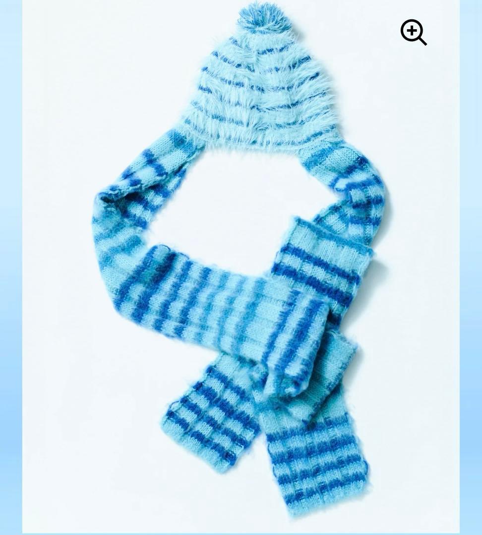 ヘルブラウ　hellblau あの　マフラー