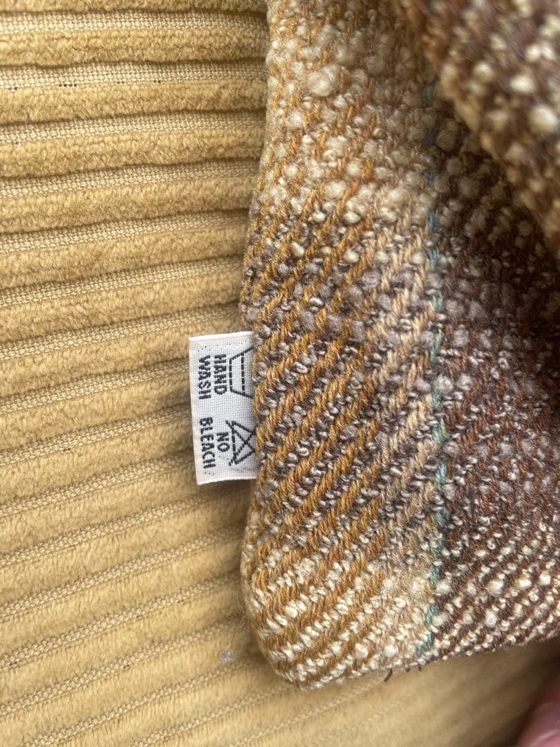 【truck furniture】スコットランドチェック&ネップクッション