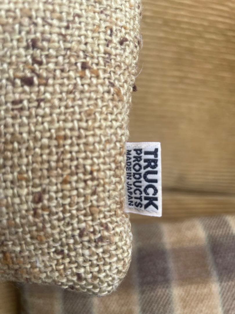 【truck furniture】スコットランドチェック&ネップクッション