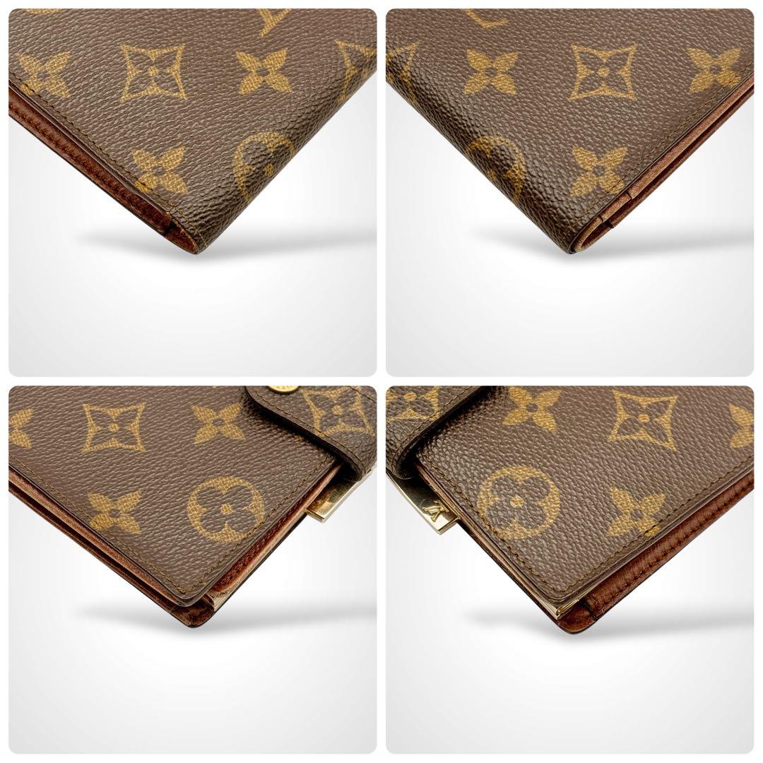 美品✨ルイヴィトン モノグラム 二つ折り財布 ポルトモネビエ ヴィエノワ がま口