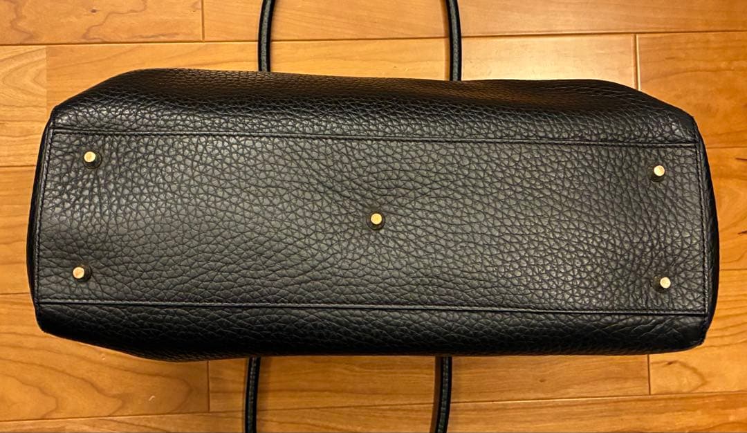 FURLA フルラ　ジョアン　トートバッグ　ブラック　シボ革　大容量　黒