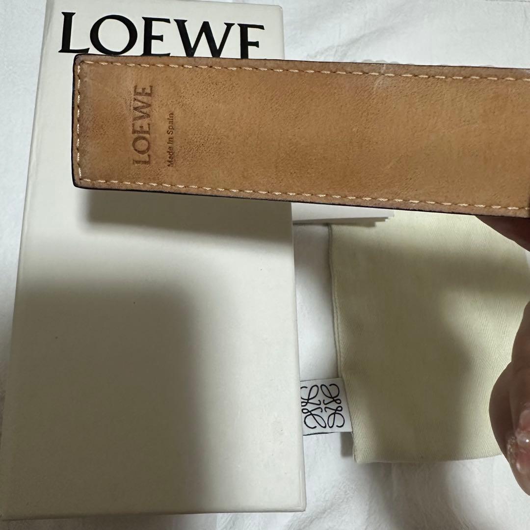 ロエベ スラップ ブレスレット レザー バングル アナグラム