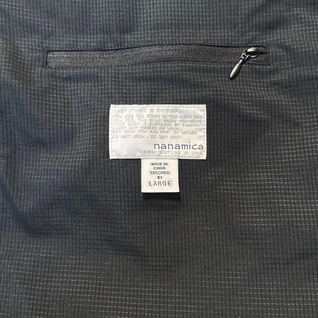 nanamica ナナミカ アルファドライ カーディガン ジャケット ブラックＬ