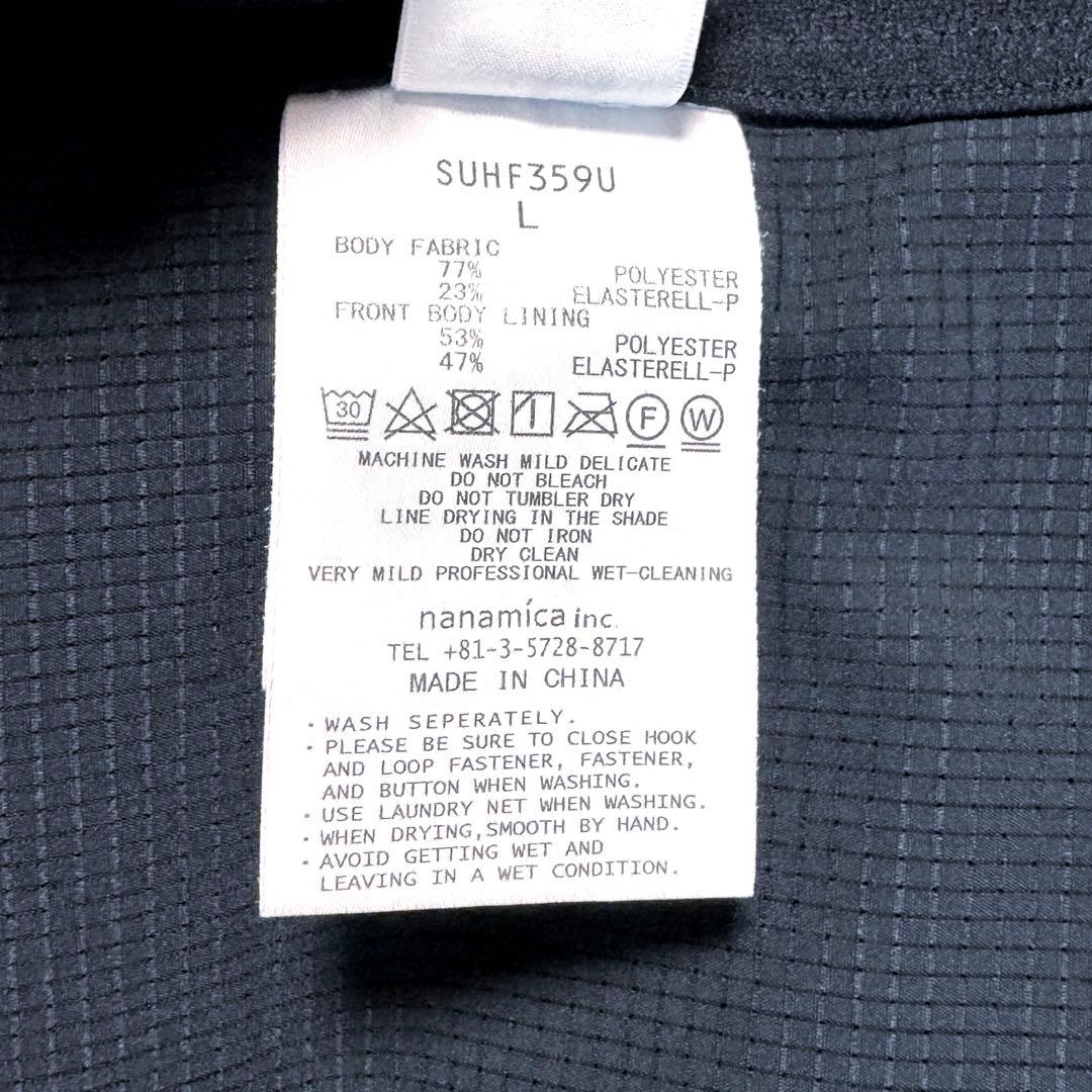 nanamica ナナミカ アルファドライ カーディガン ジャケット ブラックＬ