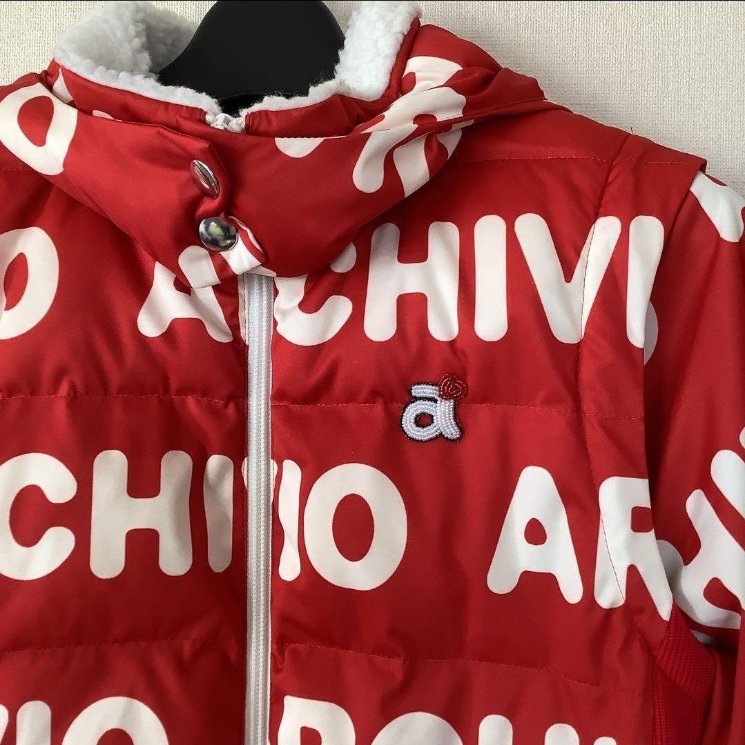archivio ダウンレディース　ロゴジャケット　中わたS