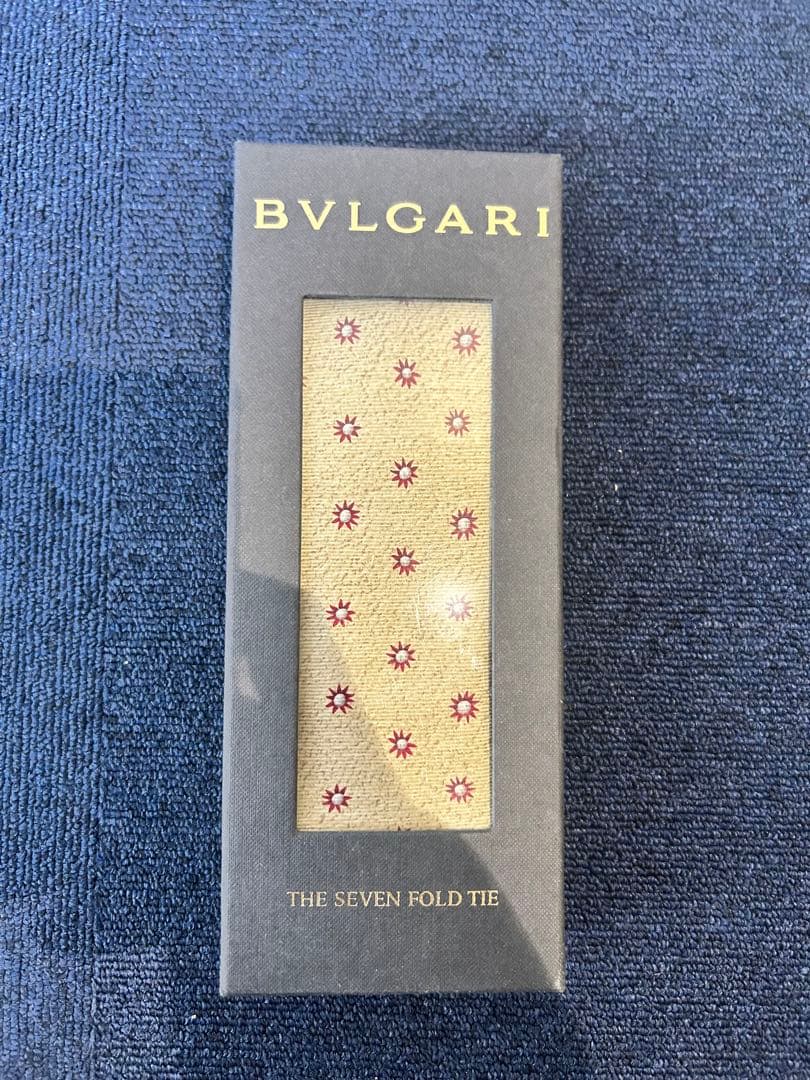 BVLGARI セブンフォールドタイ ゴールド、ネクタイ