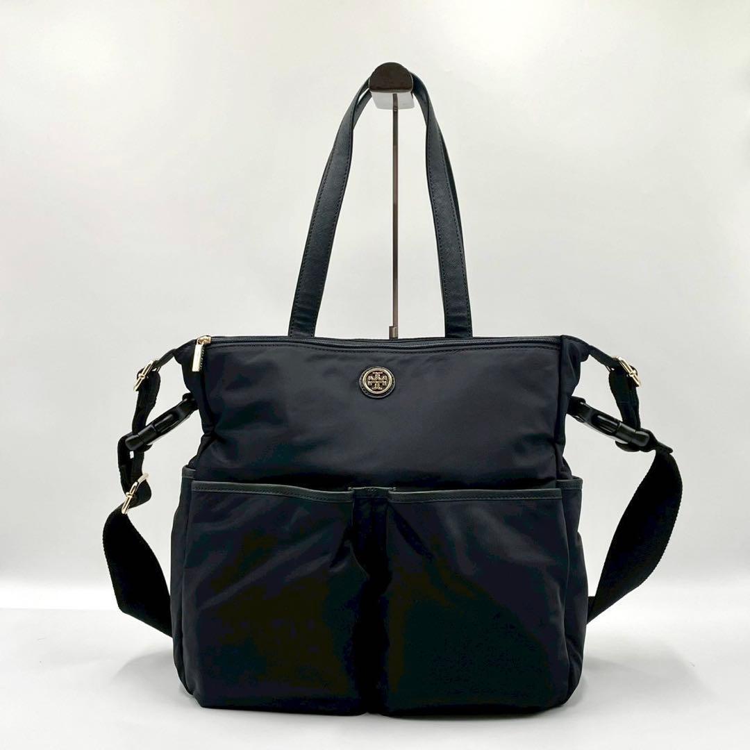 Tory Burch トリーバーチ 2way トートバッグ ブラック 黒