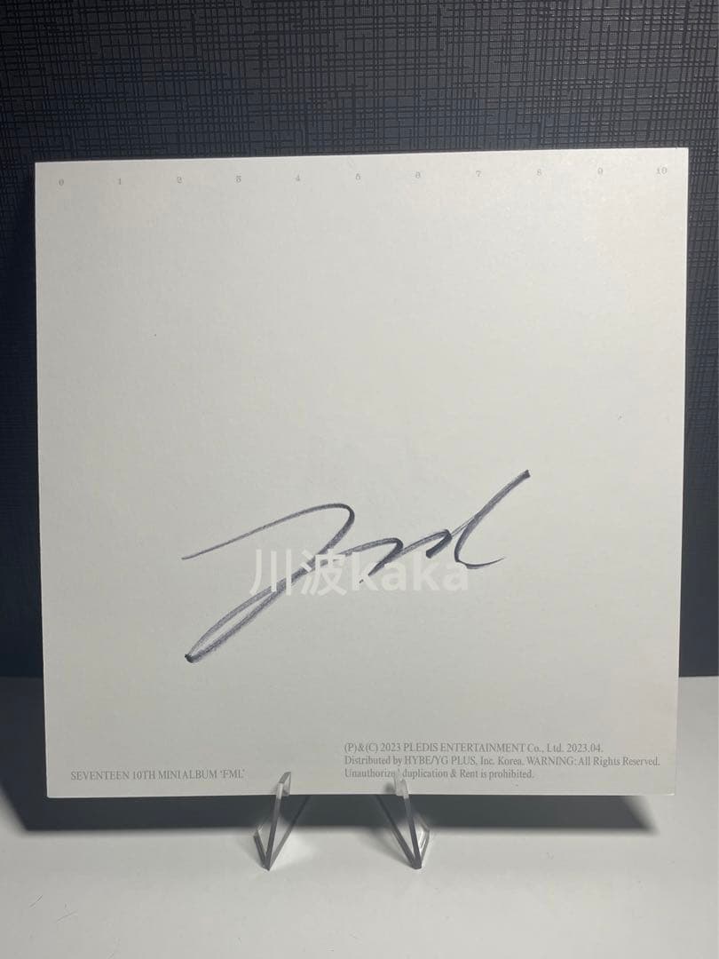 SEVENTEEN FML　ジョンハン　サイン　US限定