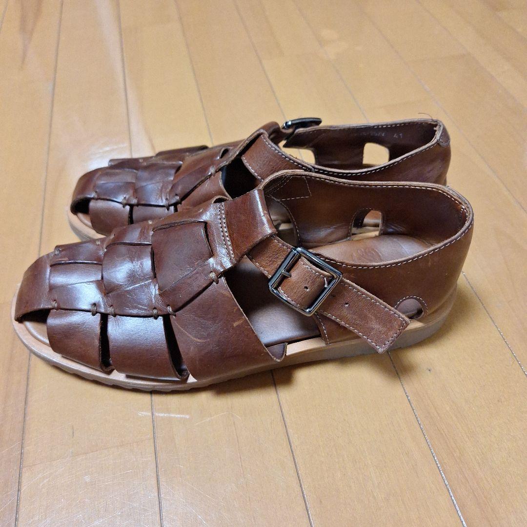 パラブーツ 美品 パシフィック グルカサンダル マロン ブラウン 41サイズ