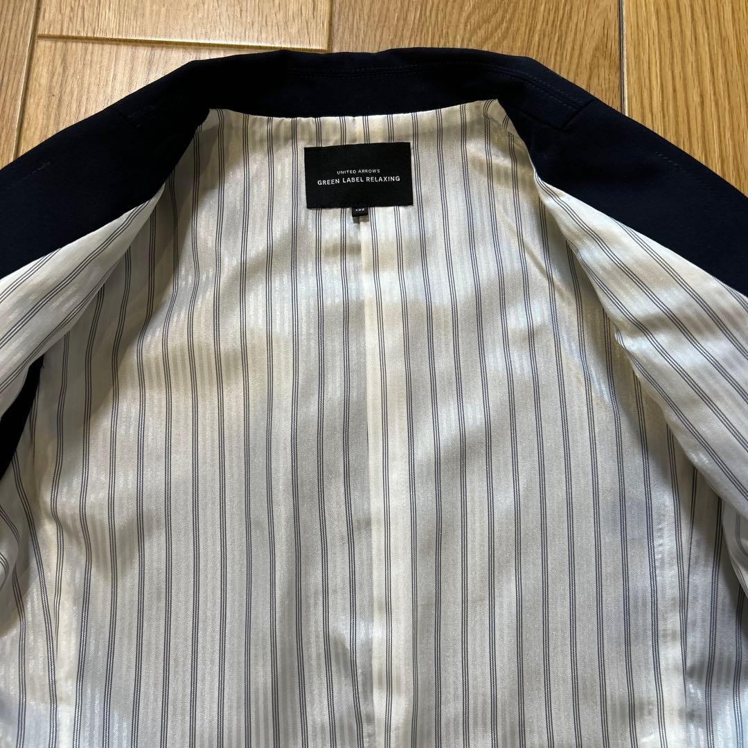 ユナイテッドアローズ　ネイビー フォーマルスーツ 130cm シャツネクタイ付き