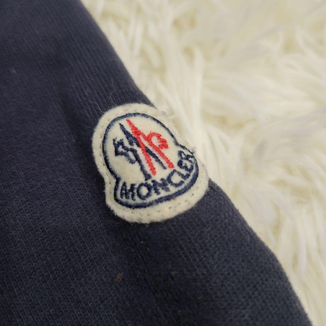 モンクレール　ネイビー　キッズ　トレーナー　ワッペン　ロゴ　スウェット　ロング