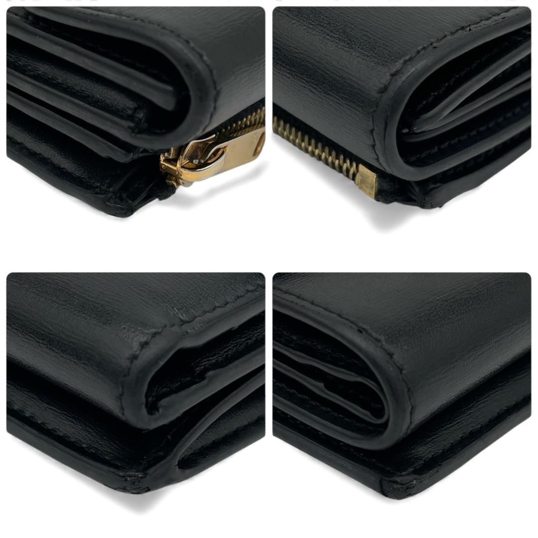 Y【超極美品】セリーヌ トリオンフ コンパクトウォレット ケース着脱式