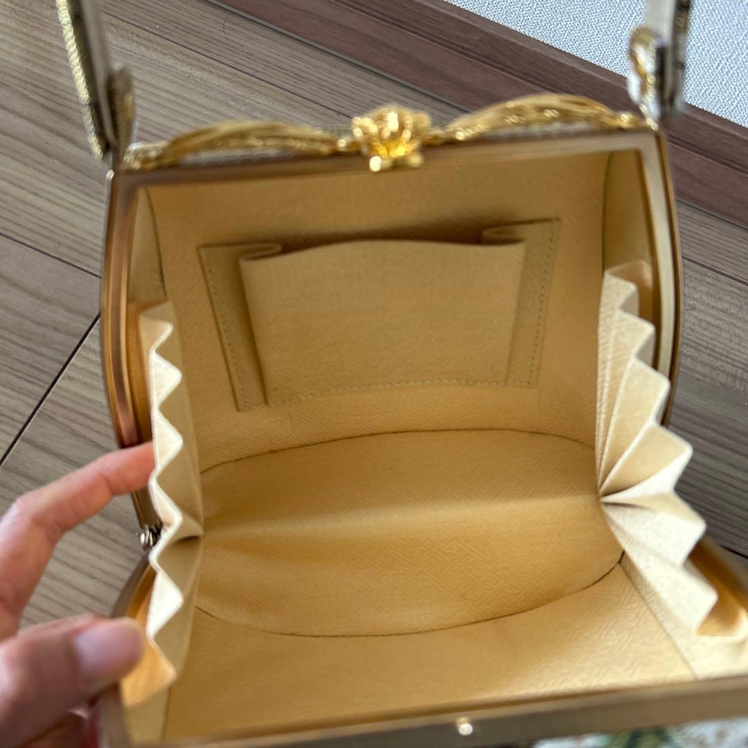 花柄刺繍の和装用バッグと草履セット