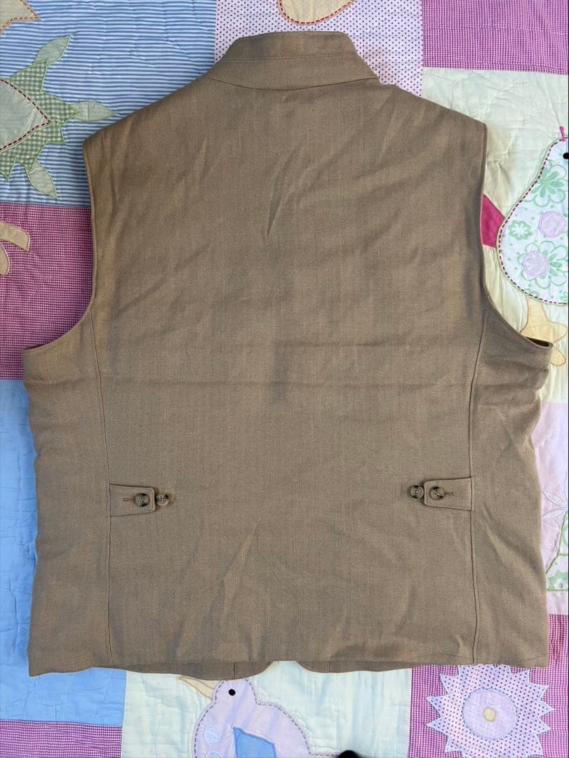 POLO Ralph Lauren リネン ヘリンボーン ダウンベストXL