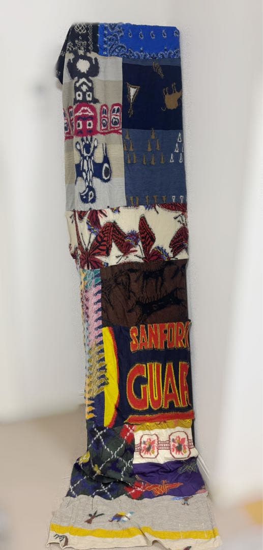 KAPITAL キャピタル パッチワーク ストール マフラー ユニセックス