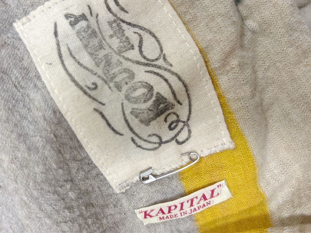 KAPITAL キャピタル パッチワーク ストール マフラー ユニセックス